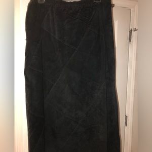 Leather skirt Black